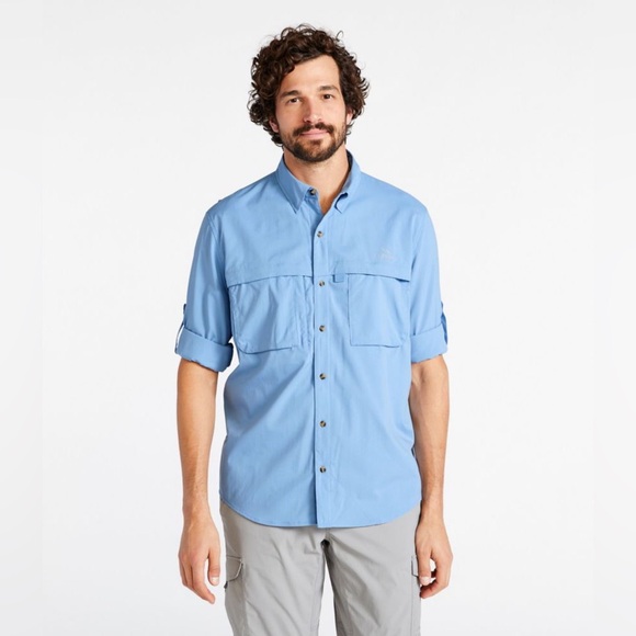 Vintage L.l. Bean hiking outdoor fishing vented button up long sleeve shirt - Picture 6 of 6